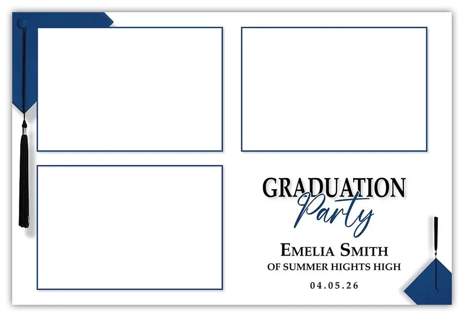 Graduation Party graduation photo booth template